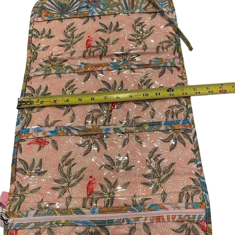 Vera Bradley Hanging Accessory Organizer Travel Bag Jewelry Rain Forest Canopy - Picture 13 of 14